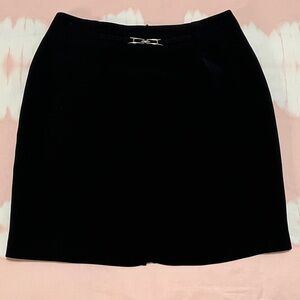 Vintage 90s Briggs New York Black Mini Skirt